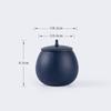 Ceramic Tea Cans Round Dried Fruit Sealed Cans Household Multifunctional Jewelry Cosmetics Tea Food Storage Cans Home Decoration