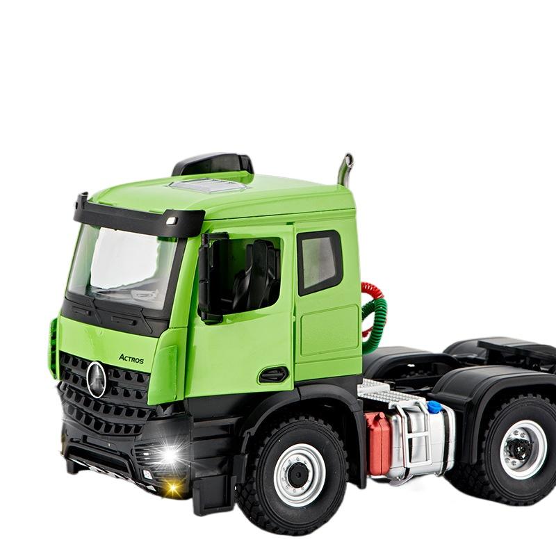 

1/24 Mercedes Benz Actros Тягач Atania Напівпричіп Вантажівка Сплав Метал Литий Модель Автомобіля Звук & Світло Колекціонування Хобі Подарунки зелений