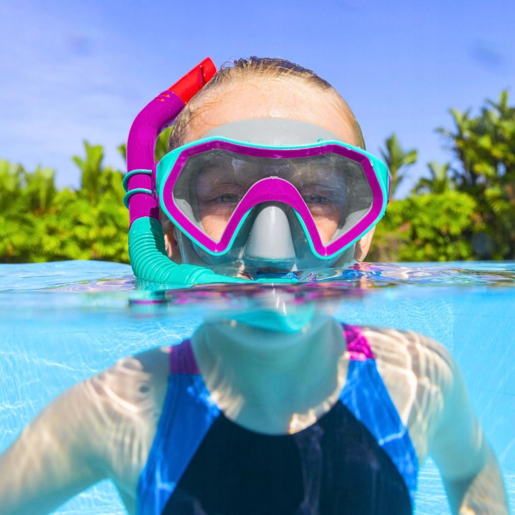 Tauchset: Maske mit Schnorchel, Schnorchel, Schwimmbrille Bestway