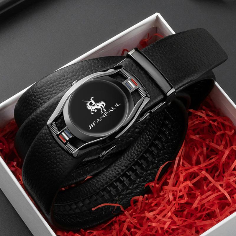 Nuova Cintura da Uomo Vera Pelle Fibbia Automatica Cinture di Alta Qualità per Uomini Marchio di Lusso Moda Cintura Business Uomo