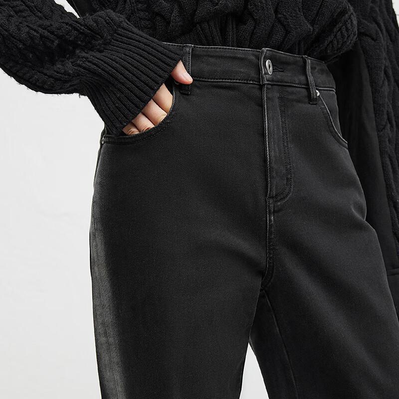 broadcast Women's Gradient Washed Straight Leg Denim Jeans