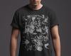 Dark Art T-Shirt: Occult Hands Etching Print