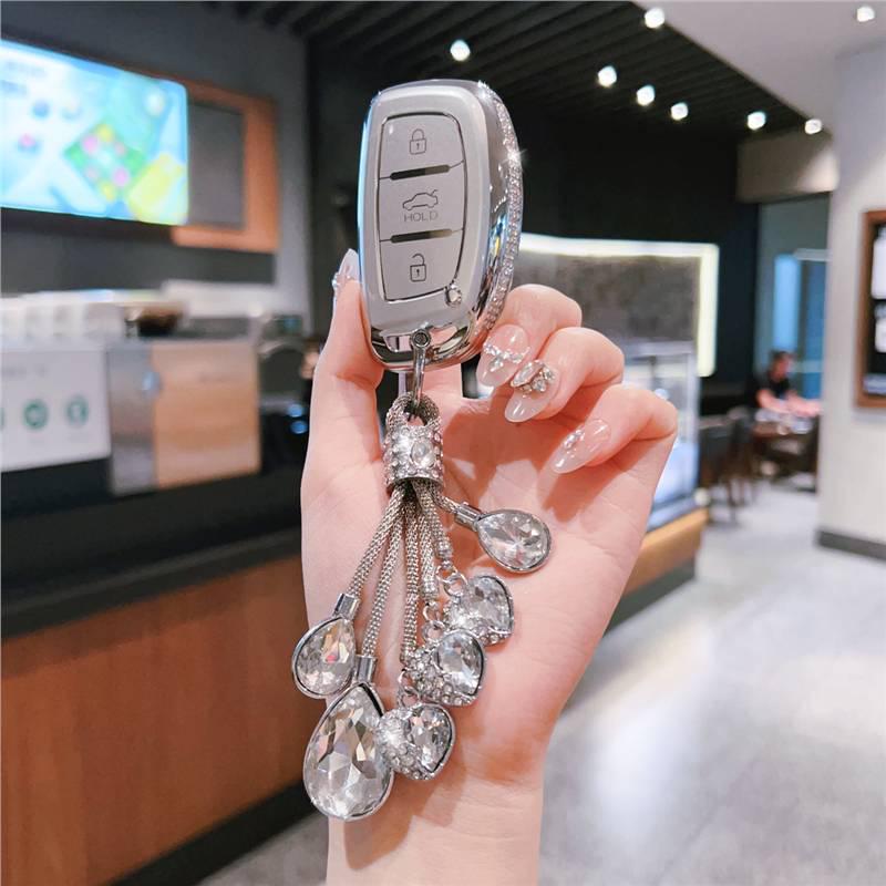 Suitable Key Case for Beijing Hyundai Elantra, ix35, Langdong, Mingtu, ix25, Yue Dong, Rena with Unisex Buckle