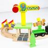 New Kinds of Wooden Tracks Accessories Beech Wood Railway Train Track Bridge Tunnel Station Fit for Wood Tracks Toys for Kids