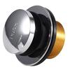 ABKP-For LDR 502 5108CP Chrome Toe Touch Bath Tub Drain Stopper With Flange And Drain Washer