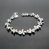New Women's 925 Sterling Silver Bracelet Charm Jewelry Flower Design Chain Temperament Student Accessories Lobster Claw Clasp