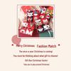 Women's Mid-Calf 3D Cartoon Christmas Socks Gift Box - Red Cotton Benming Year Collection for Autumn & Winter