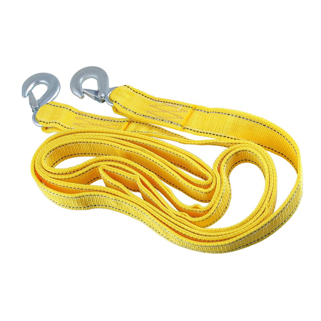 KITISUNI Tow Rope, 16.4 Ft (4 M), Car Towing Belt, Prevents Rolling Off, Includes