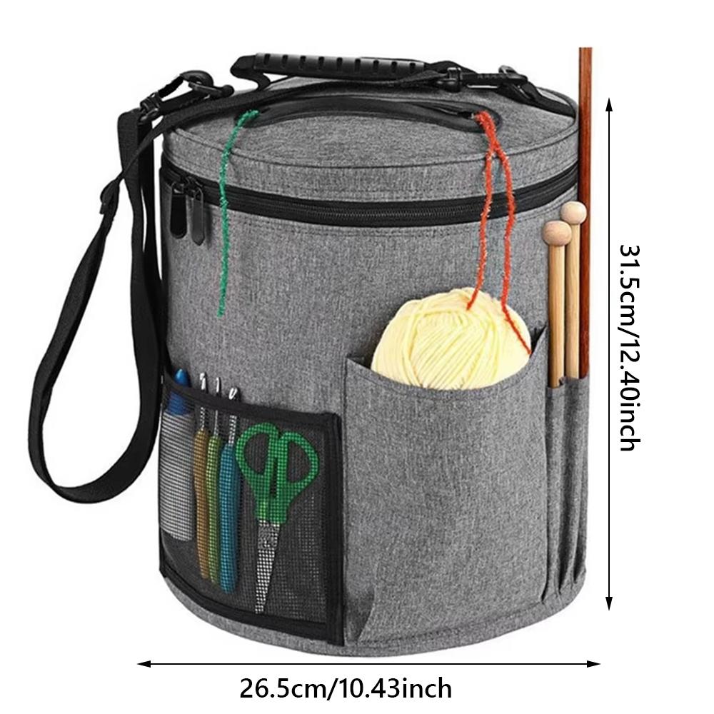 Haken und Nadeln Aufbewahrung Strickgarn Aufbewahrungstasche Tragbare Tragetasche für DIY Strickbegeisterte