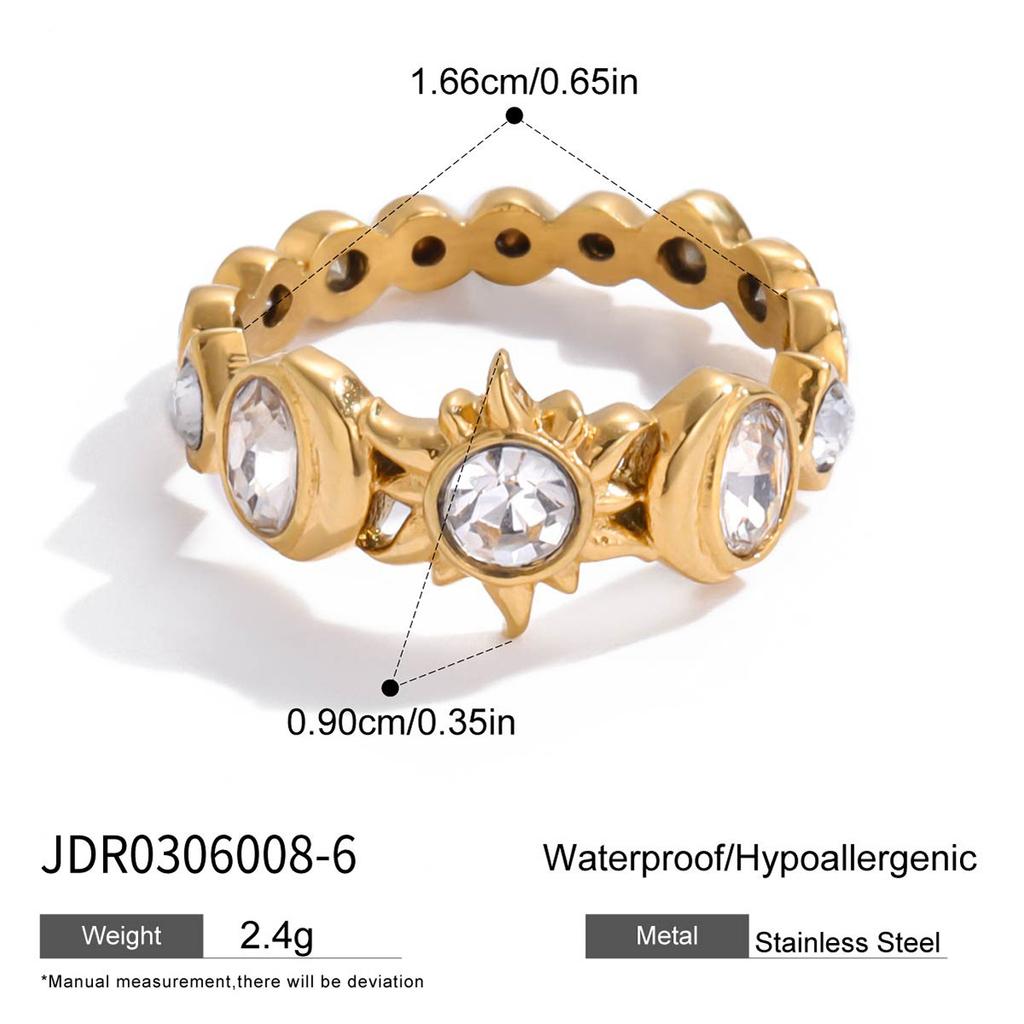 Titanium Steel Ring Mid-Ancient Light Luxury Ring Stainless Steel Ornament Women's High-Grade Jewelry Non-Fading Ring
