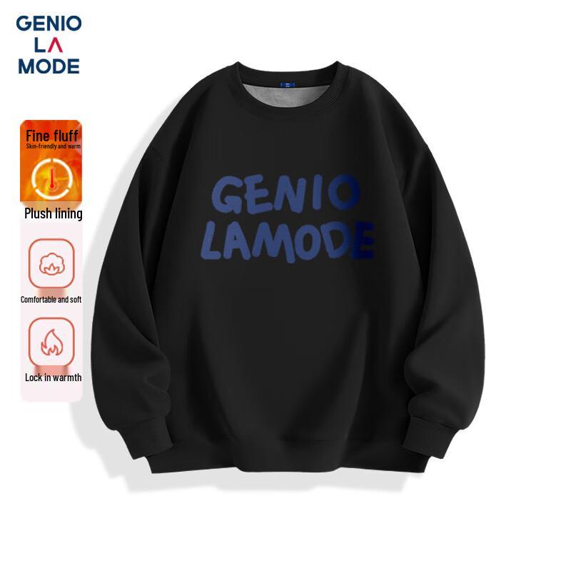 

GENIOLAMODE Men s Autumn/Winter Fleece Lined Pullover Sweatshirt 3XL