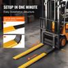 Pallet Fork Extensions, 84" Length 4.5" Width, Heavy Duty Carbon Steel Fork Extensions for Forklifts, 1 Pair Forklift Extensions, Industrial Forklift