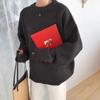 Fashion Solid Long Sleeve Women's Sweaters Autumn and Winter Retro Pullovers Knitted Sweater Ladies Elegant Round Neck Soft Warm Jumpers Tops 25563