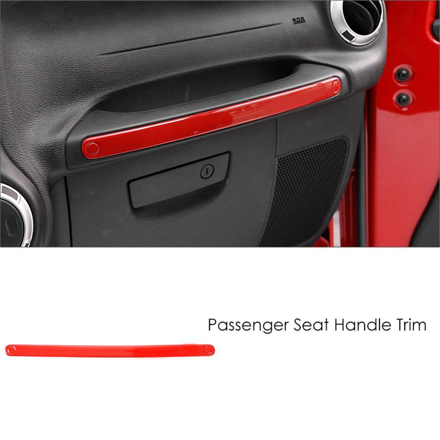 18 Pcs Car Interior Frame Decor Trim Cover Red For 11-17 Jeep Wrangler JK 4 Door