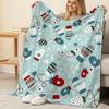Printed Flannel Fleece Blanket – Soft, Warm & Cozy, Perfect for Winter, Christmas, Home Living & Daily Use