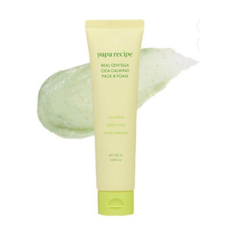 

PAPA RECIPE Real Centella Cica Barrier Pack Cleanser 100ml – Soothing Deep Cleanser & Wash-Off Pack, Skin Barrier Care