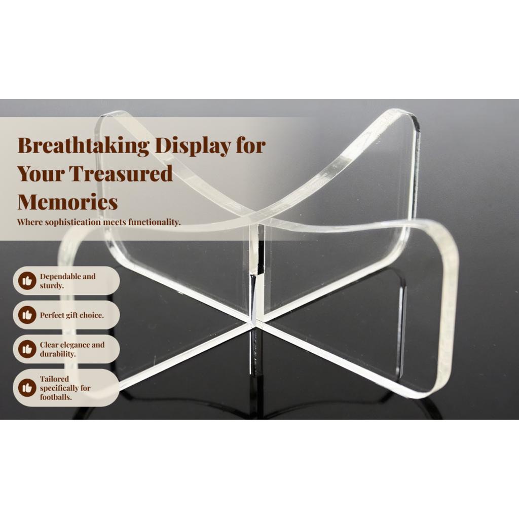 Football Display Stand Acrylic Basketball Soccer Holder Signed