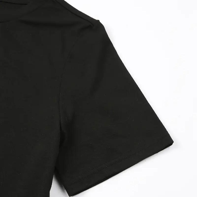 Women's Funny Two Heart Print Black T-Shirt Casual Crew Neck Short Sleeve Soft Comfortable Fashion Tee Daily Basic Casual Top