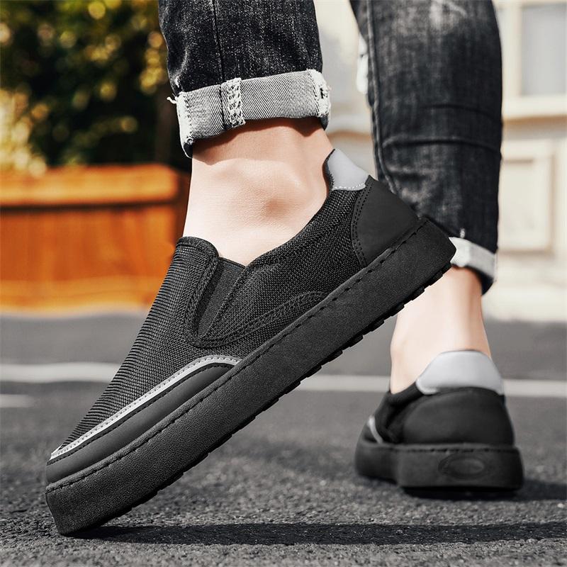 Fashion 2025 Summer New Breathable Mesh Cloth Shoes Lightweight Men's Canvas Casual Shoes Mesh Surface Light Luxury Cloth Shoes