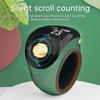Portable Ring Type Ball Digital Finger Counter Type-C Rechargeable Adjustable OLED Screen Display Mini Tally Counter for Muslims Zikr Prayer