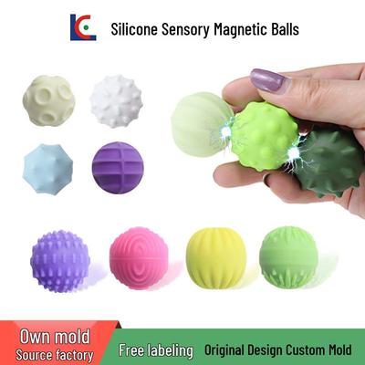 Genuine Silicone Magnetic Sensory Balls - Elastic Decompression Toy