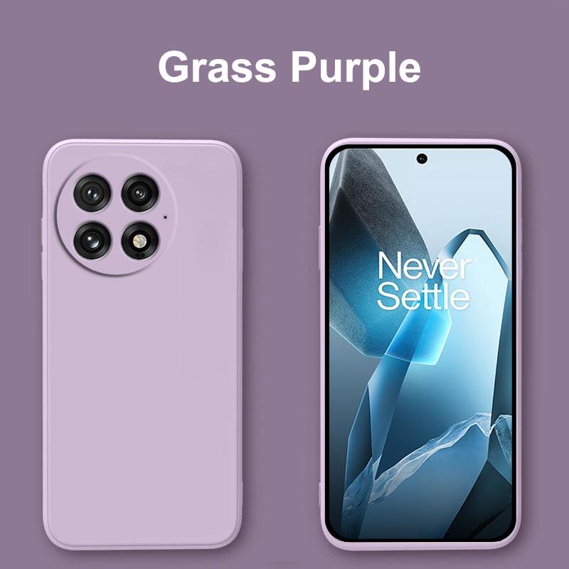 For OnePlus 13 5G Case For Case for OnePlus 13 5G Liquid Silicone TPU Shockproof Monochrome Phone Case for OnePlus 13 5G