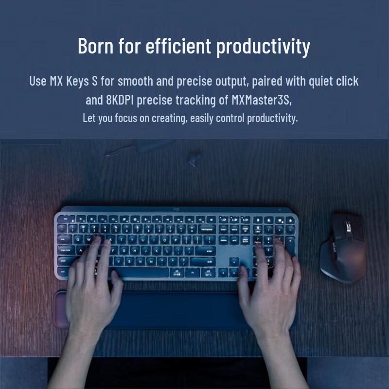 Logitech MX Keys S Combo Wireless Keyboard and Mouse Set