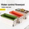 Modern Stylish Double Layer Flower Pot Rectangular Indoor Flower Planter Box Self Watering Plant Pot Hydroponics Planter