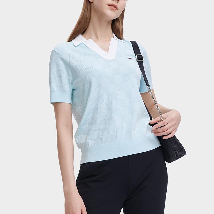 Neue FILA Poloshirts Damen Sky Lake Grün F11W328405FLG