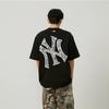 New MLB Base Logo T Shirts Unisex Black 3ATSU0143-50BKS