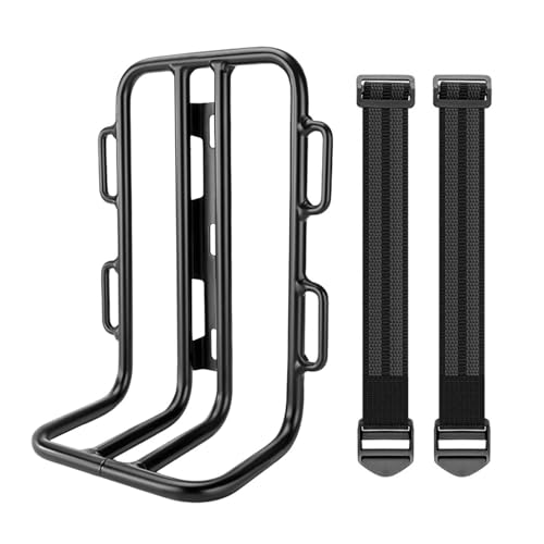 Folpus Cargo Panniers, Bicycle Front Rack Carrier, Aluminum Alloy Luggage Shelf, Bicycle Front Rack for Road Bikes, Travel, and Folding Bikes