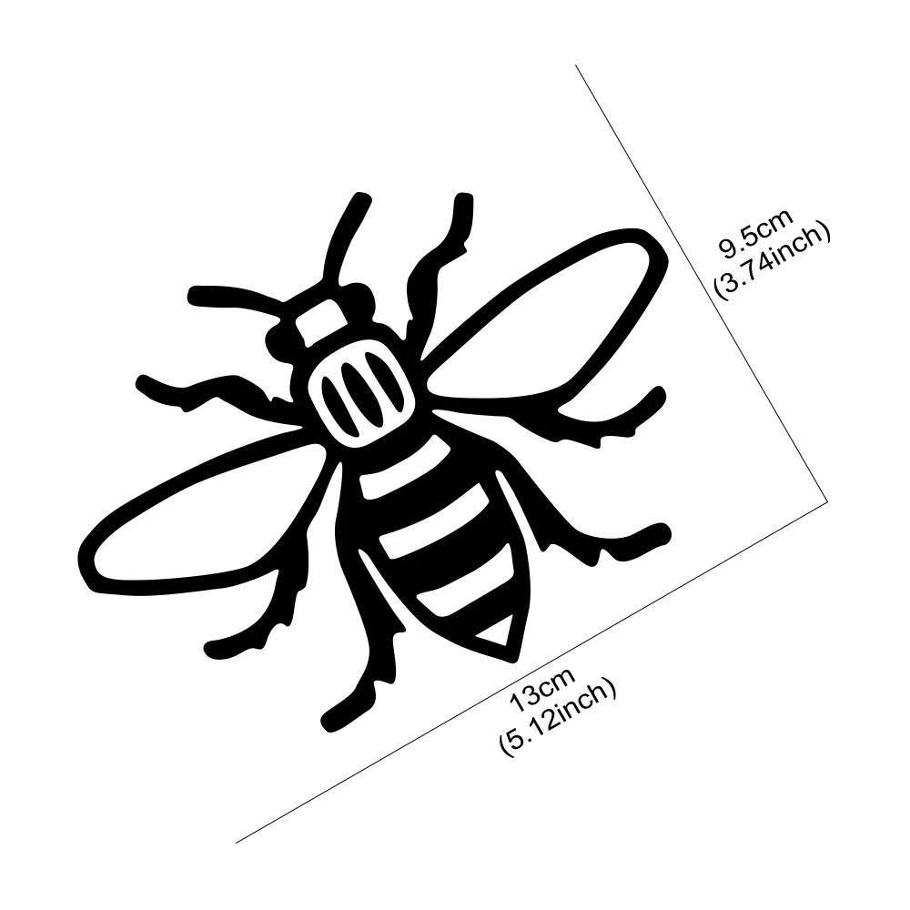 13x9.5cm Bee Sticker Car Window Manchester Bee Decal Truck Windshield Body Laptop Vinyl Decals Motorcycle Decoration Accessories