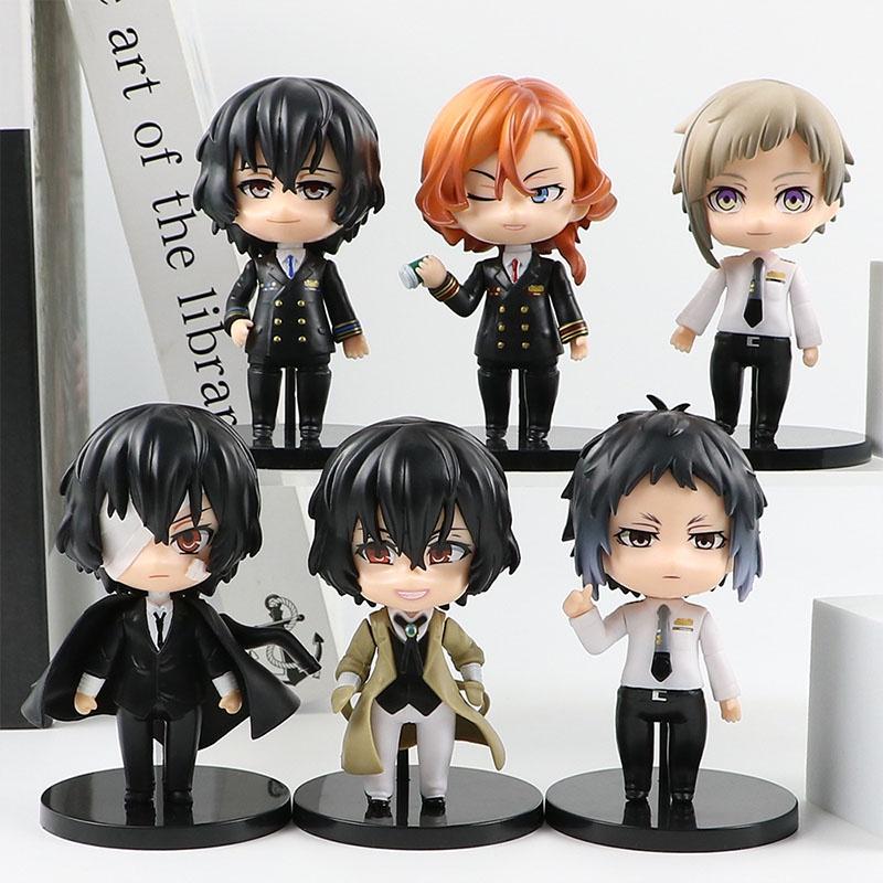 Q Version Nakajima Atsushi And Dazai Osamu Anime Figures Wholesale Blind Box Toys