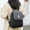Backpack women's new Korean version of simple and fashionable women's backpack commuting versatile large-capacity shoulder leisure bag