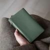 Leather Passport Holder Portable Waterproof Multi-Card Business Travel Wallet Unisex For Zipper Cover For Documents Coins