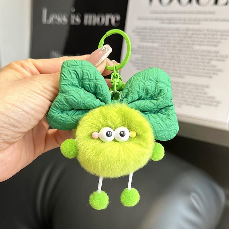 

Милый кролик из волос рекса, бант, брикет, подвеска в виде эльфа, сумка, кукла, кулон, мультяшная кукла, автомобильный брелок