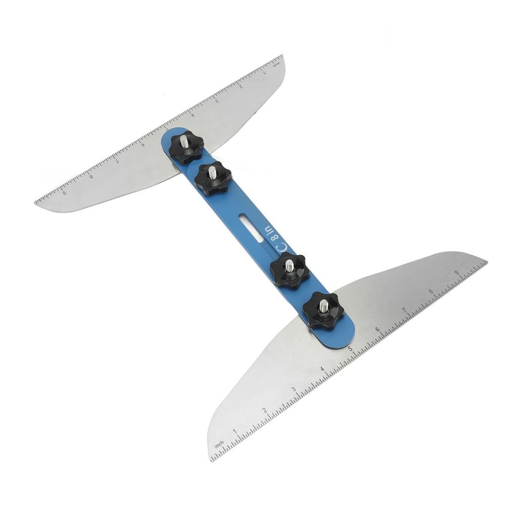 Stair Tread Template Tool Kit Multifunction Aluminium Alloy Stair Measuring Tool for Risers