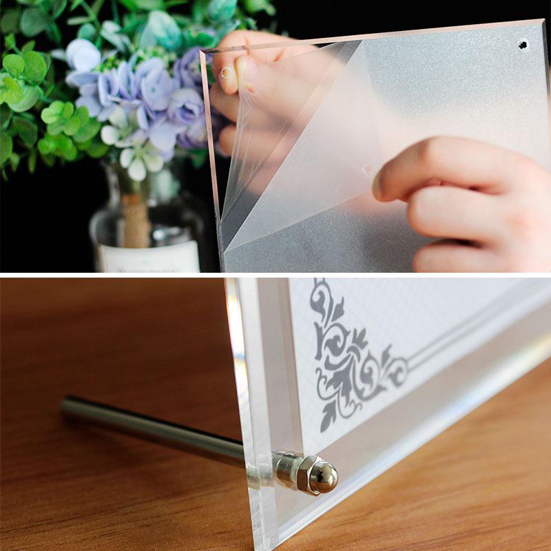 Acryl Kristallen Fotolijst - 6x7 Inch Transparant Tafelblad Display