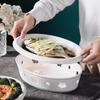 Huihuang Ceramic Warming Fish Platter Set
