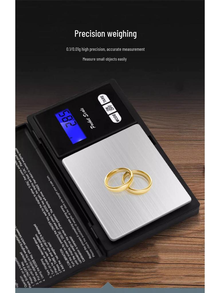 High Precision 0.01g Mini Pocket Gram Scale for Jewelry and Gold