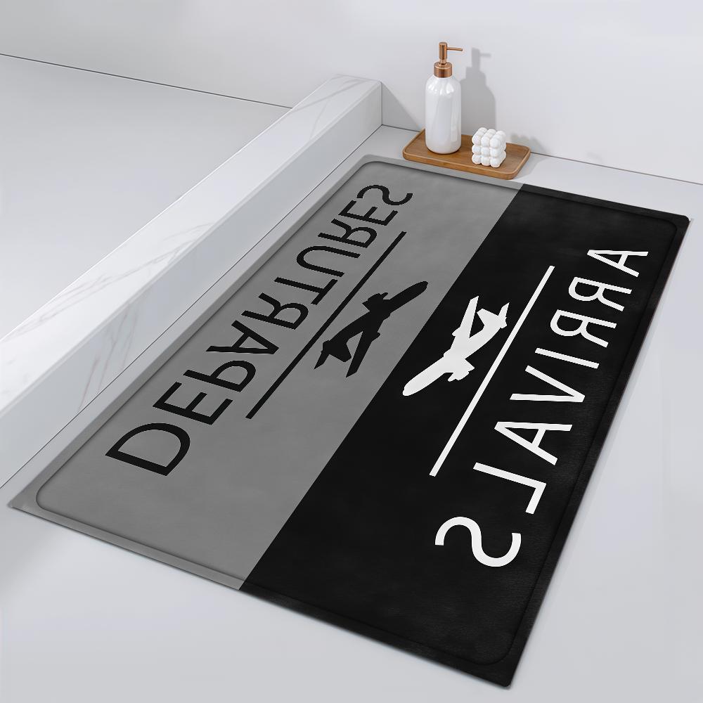 

Door Mat Bedside Entrance Aviation Bath Floor Decoration Corridor Door Mat Carpet Airplane Living Room Balcony 40cm x 60cm