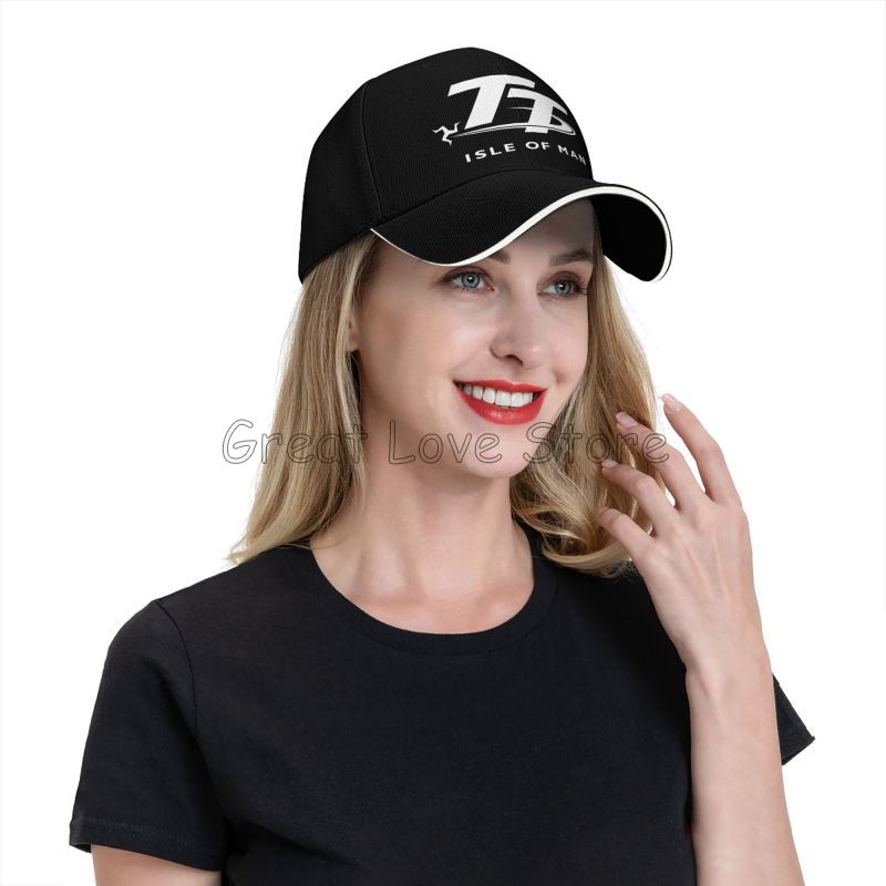 Course TT de l'île de Man Impression Moto Casquette de Baseball Casquettes Chapeau Seau Sandwich Vintage Casquette Snapback Réglable Unisexe Casquette Papa Chapeaux de Golf