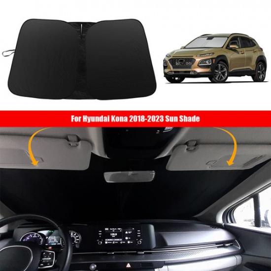 For Hyundai Kona 2018- Car Accessories Windshield Sun Shade Blocks UV Rays
