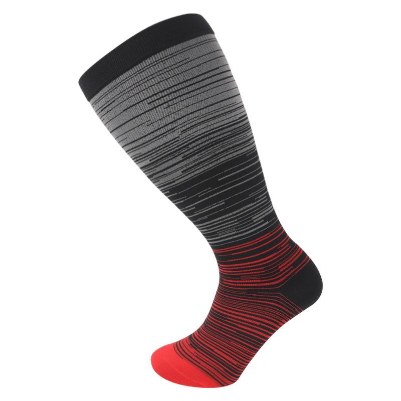 Plus Size 2XL-7XL 20-30 mmHg Compression Socks for Women Men Wide Calf Extra Large Knee High Flight Sock for Circulation Support