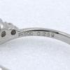 Ring Pt900Platinum/diamond #4.5(US Size) 2.3g Women Used