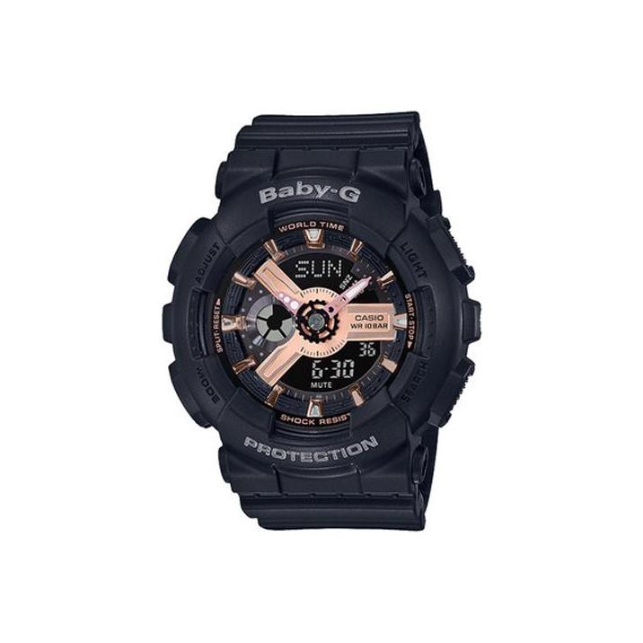 CASIO Women s BABY-G Black Watch BA-110RG-1A BA-110RG-1A Regular Regular Watch Box