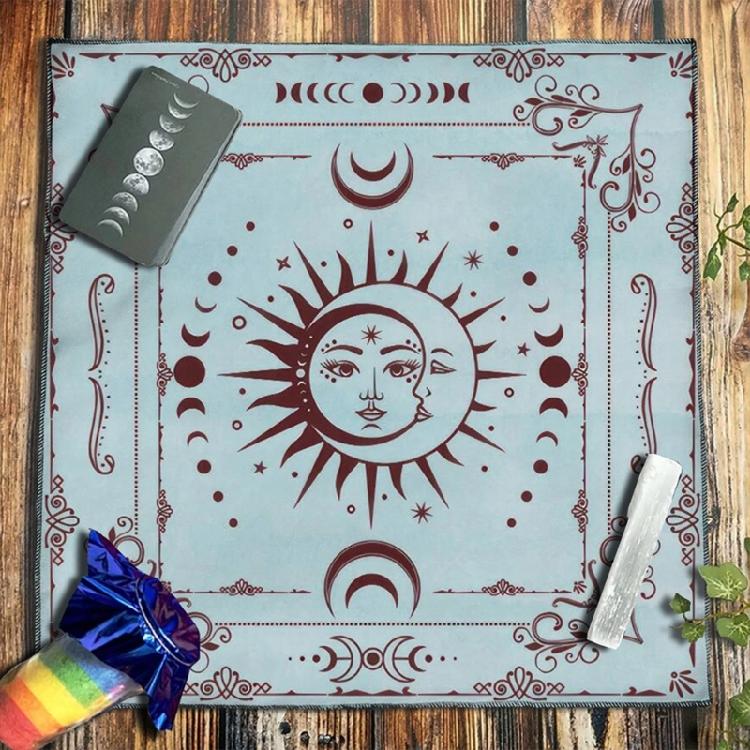 Tarot Card Tablecloth Altars Cloth Astrology Divinations NonSlip Mat Tapestry