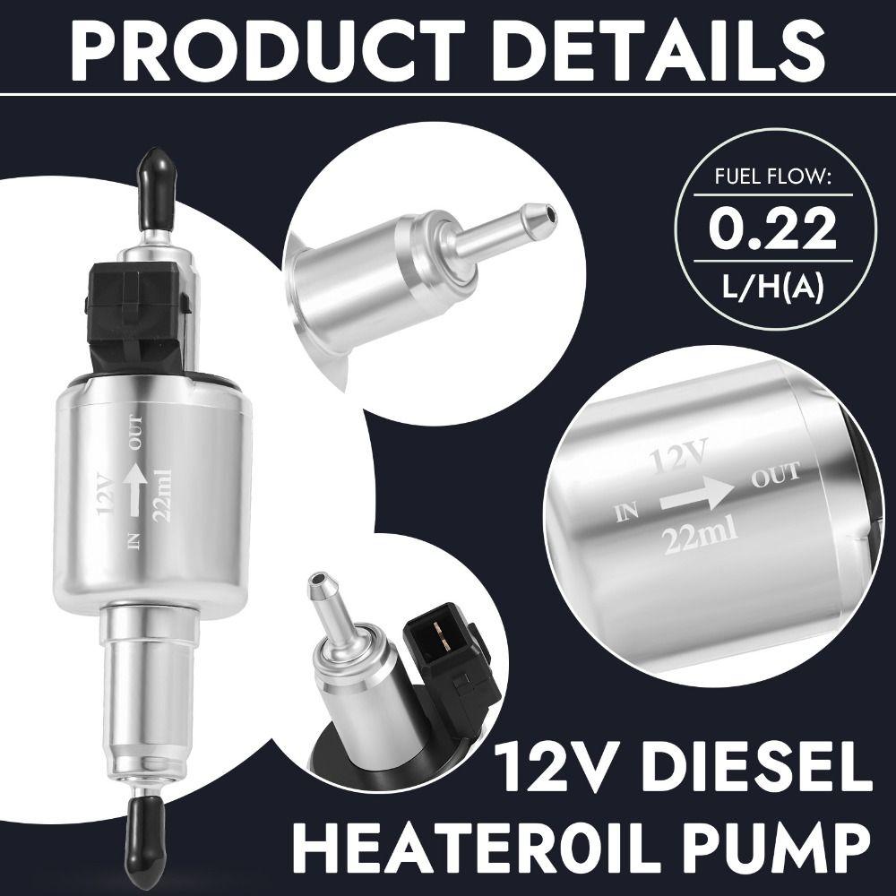 Low Noise Fuel Metering Pump 22ML Capacity Electronic Oil Pump Heating Fuel Pump Parking Heater