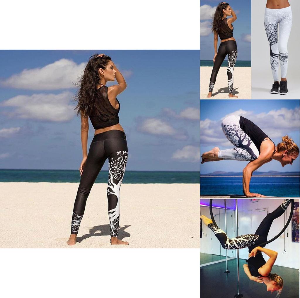 Women Autumn Winter Long Pants Leggings With Unique Printed Design And Breathable Fabric For Sports And Yoga