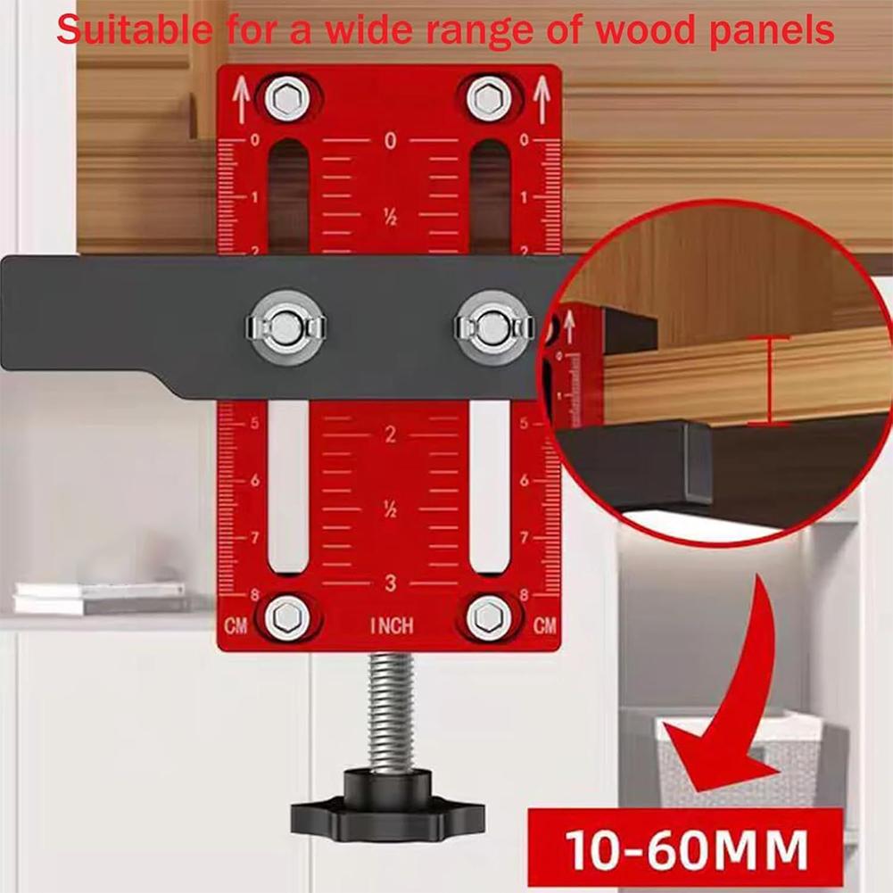 Cabinet Door Aluminium Alloy Mounting Tool Installation Jig Installation Positioner for Efficient Hinge Mounting